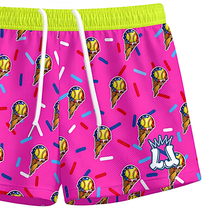 Youth Patriotic Softball Shorts
