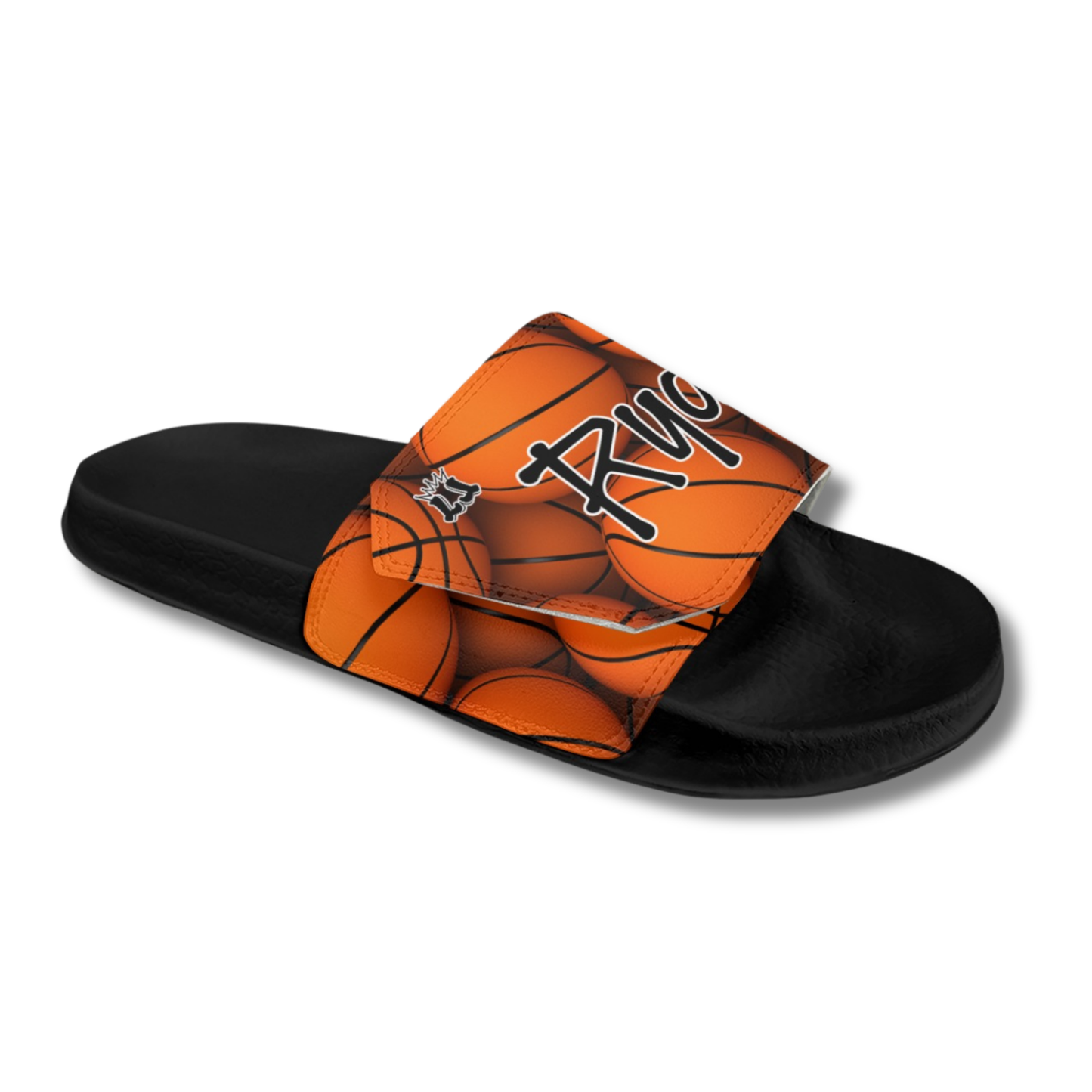 Men's Personalized Name Basketball Slides