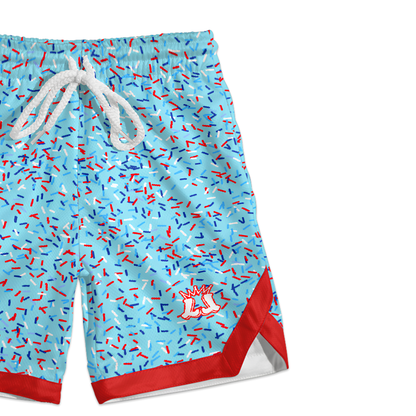 Kids Patriotic Summer Mesh Shorts