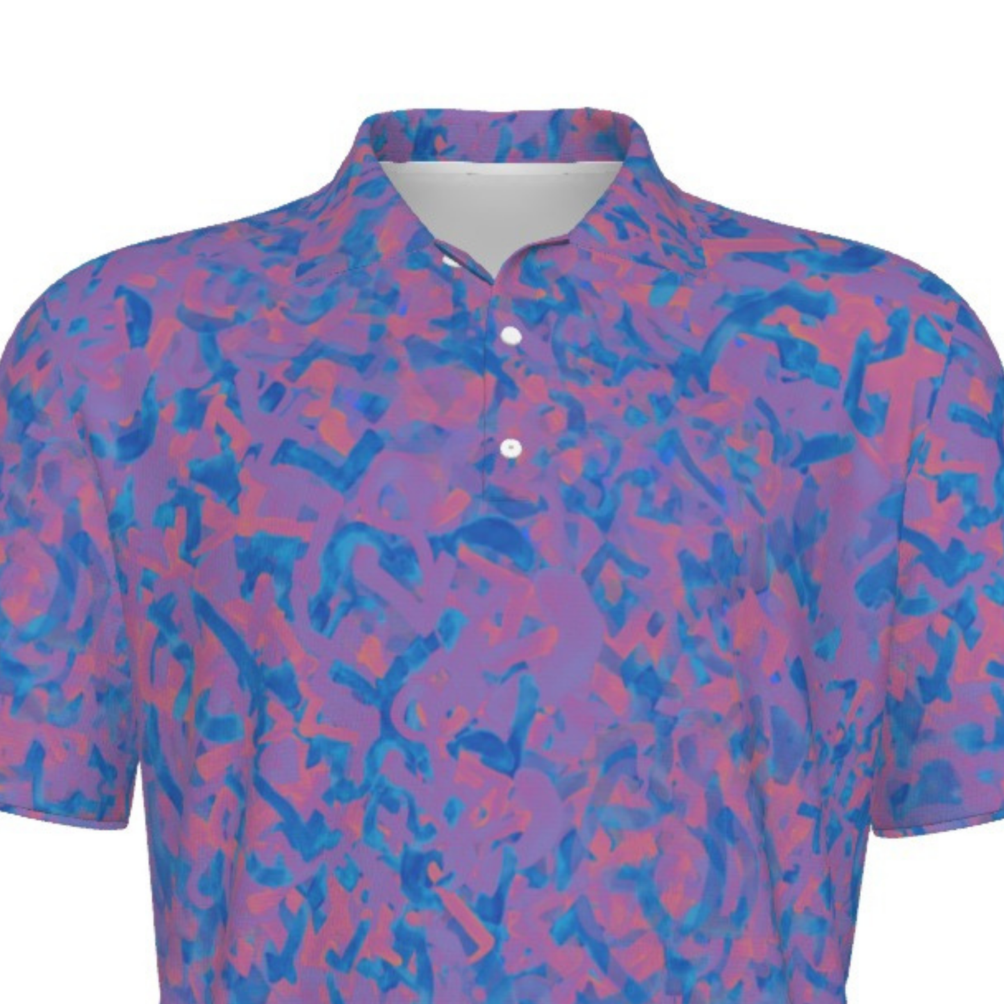 Men's Kaleidoscope Pattern UV Protection Polo Shirt