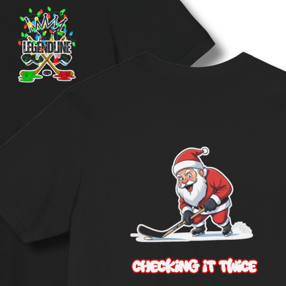 Adult Hockey Christmas T-Shirt