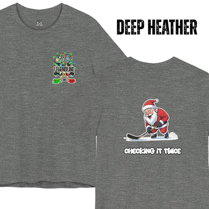 Adult Hockey Christmas T-Shirt