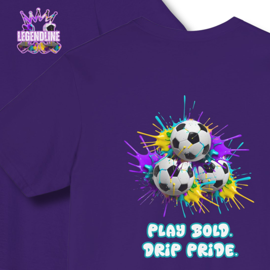 Adult Graphic T-Shirt: Soccer Drip