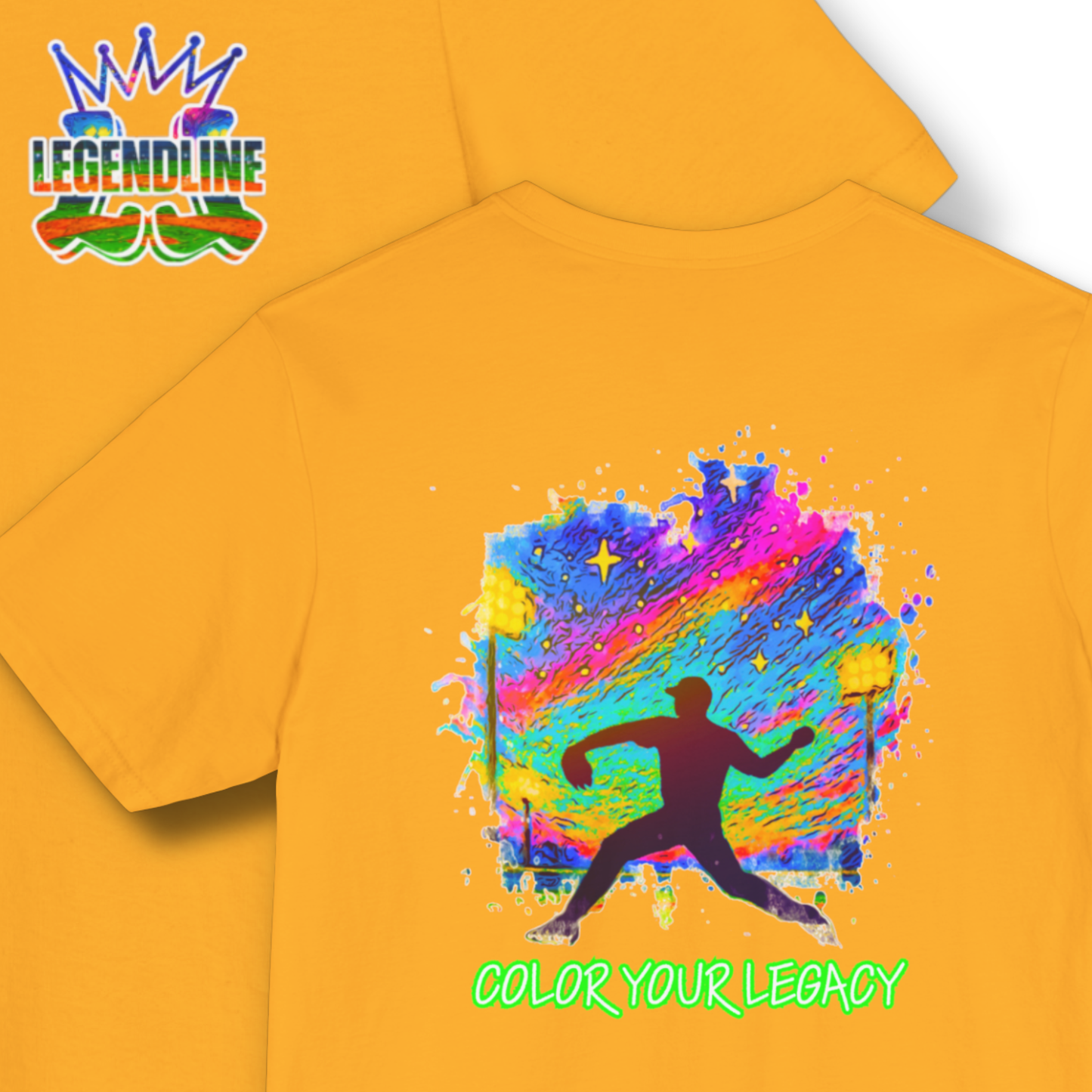 Adult Baseball Graphic T-Shirt, Colorful Design, Gift for Baseball Lover