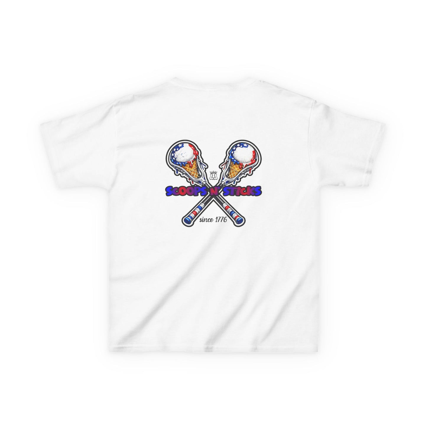 Kids Lacrosse T-Shirt, Youth Patriotic Shirt