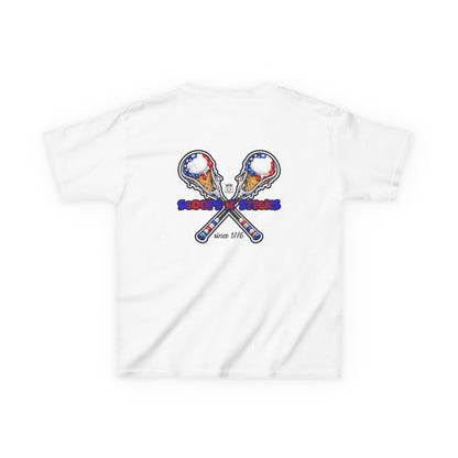 Kids Lacrosse T-Shirt, Youth Patriotic Shirt