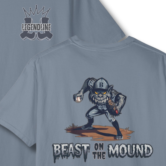 Adult "Beast on the Mound" T-Shirt for Baseball Pitchers - Comfort Colors®