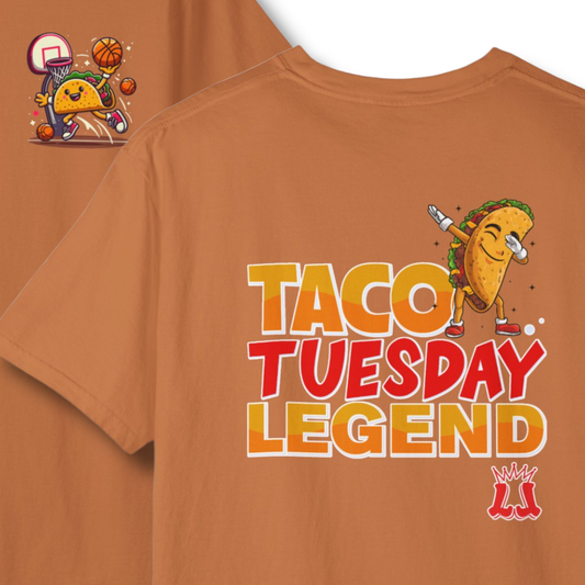 Adult Taco Tuesday Legend Basketball T-Shirt - Comfort Colors®