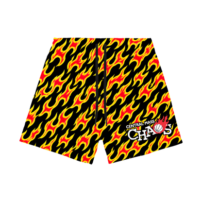 Teen/Adult CMC Mesh Shorts, Fire (with inner liner)