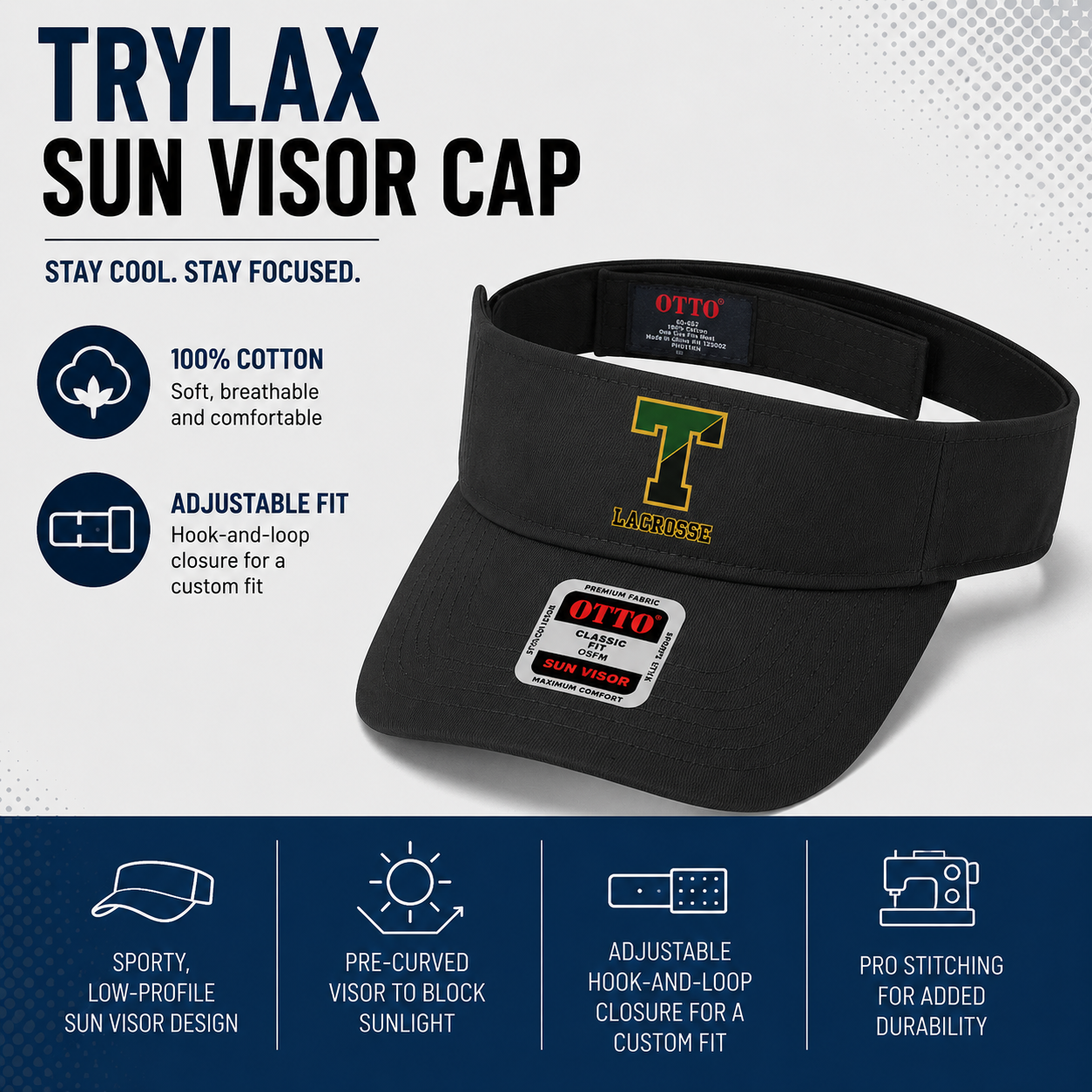 TRYlax Sun Visor Cap