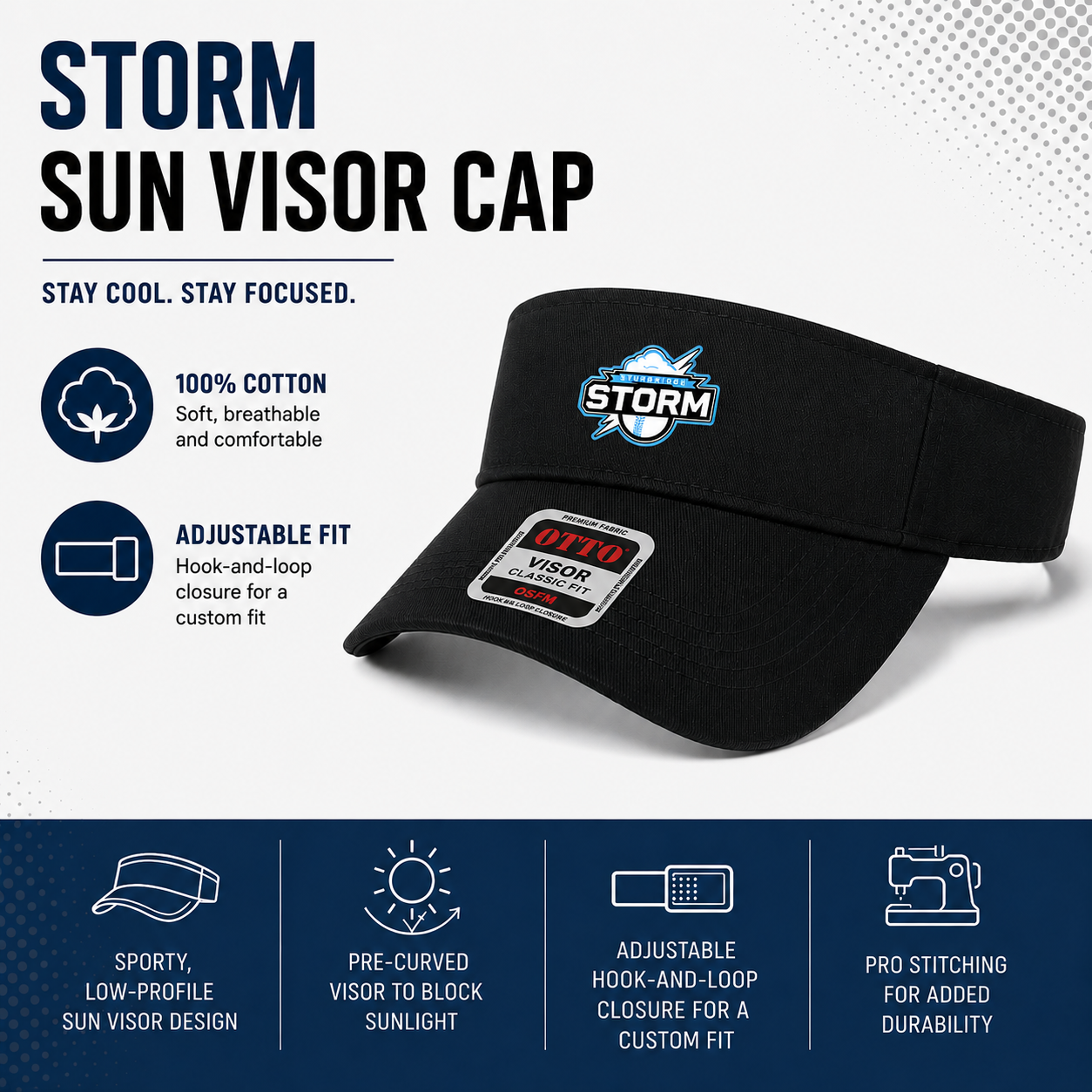 Sturbridge Storm Sun Visor