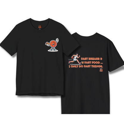Adult Fast Food Humor Basketball Shirt