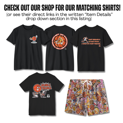 Adult Fast Food Humor Basketball Shirt