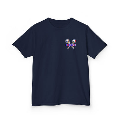 Kids Lacrosse T-Shirt, Youth Patriotic Shirt