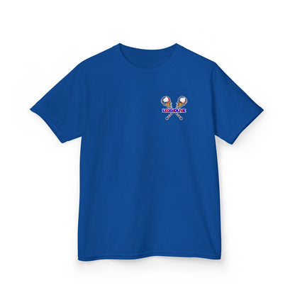 Kids Lacrosse T-Shirt, Youth Patriotic Shirt