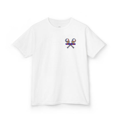 Kids Lacrosse T-Shirt, Youth Patriotic Shirt