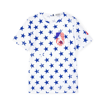 Adult Baseball American Flag Stars and Stripes Sports Jersey T-Shirt