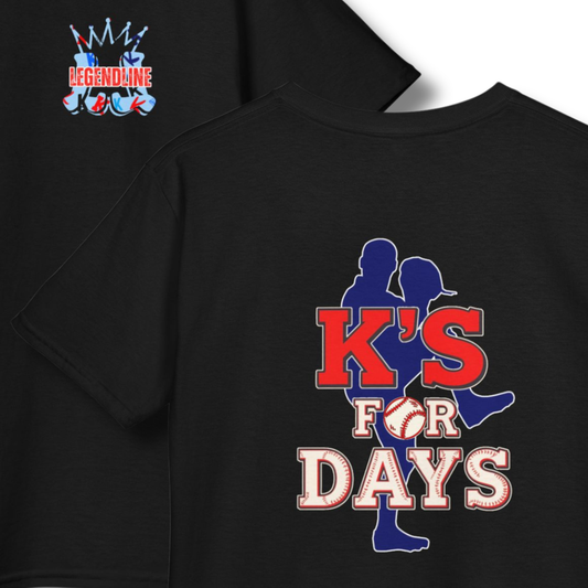 K's for Days Youth Baseball T-Shirt