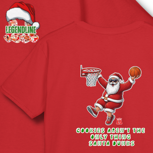Youth Santa Slam Dunk Graphic T-Shirt