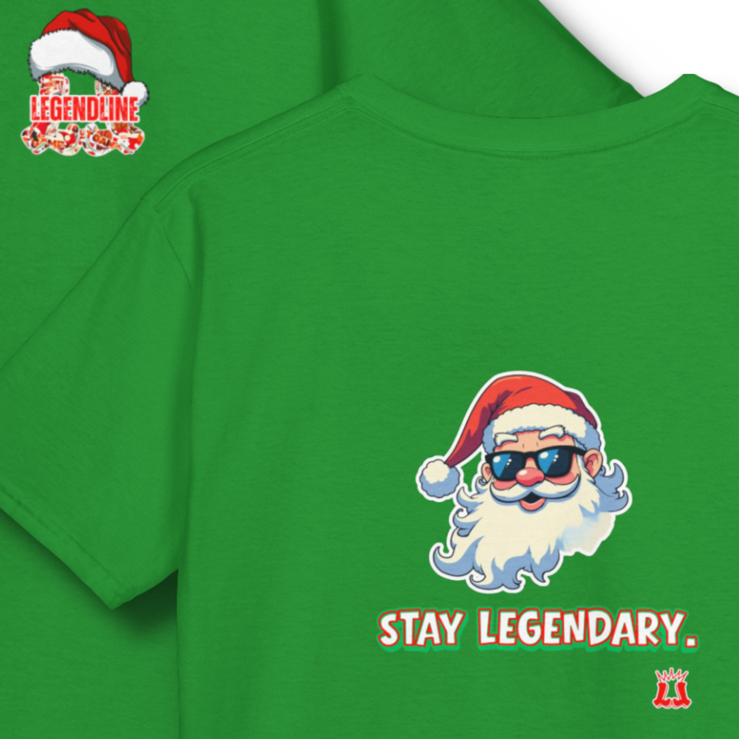 Youth Santa T-Shirt, Stay Legendary, Holiday Apparel