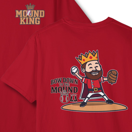 Youth Mound King "Bow Down to the Mound" Baseball Pitcher Unisex T-shirt