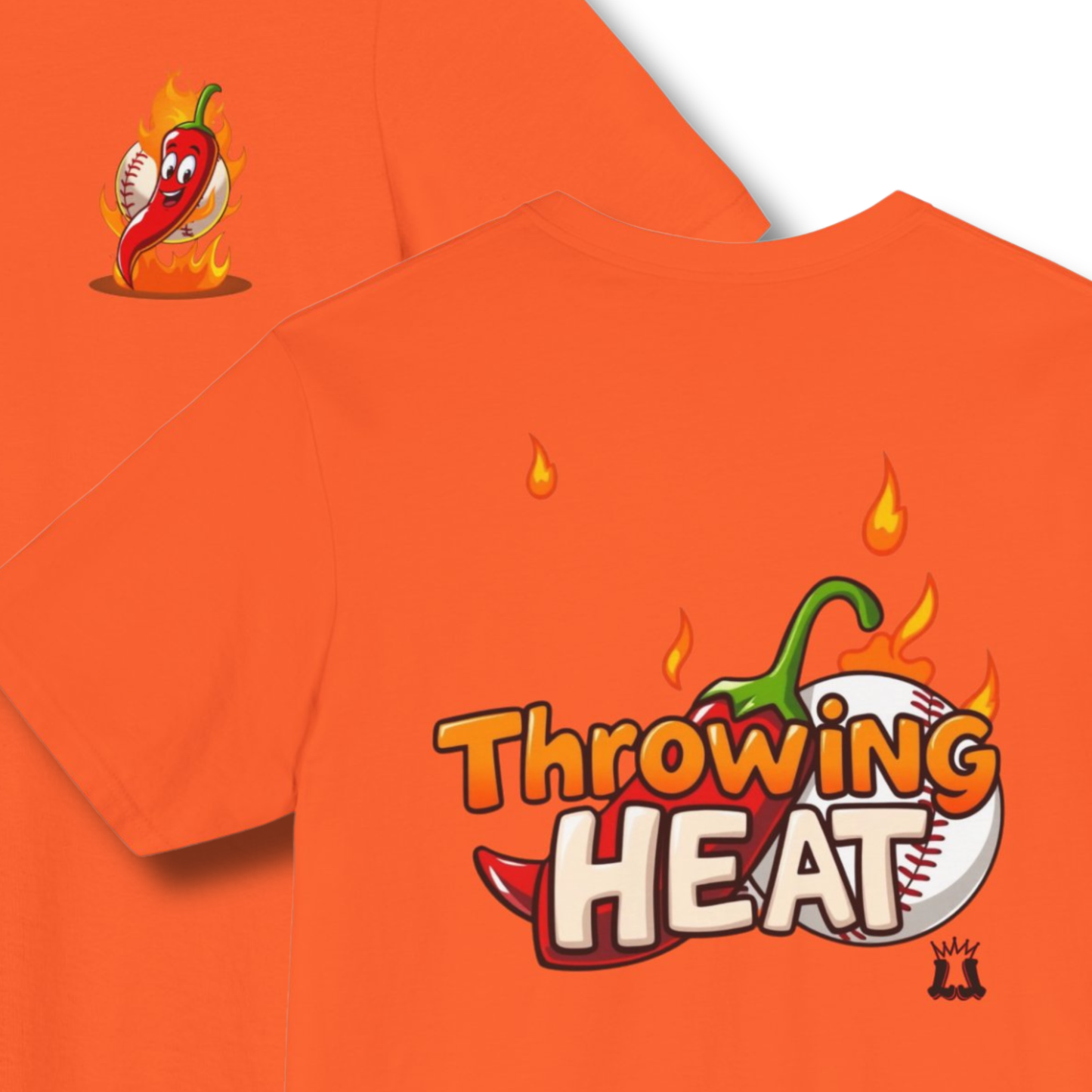 Youth "Throwing Heat" Baseball Tee