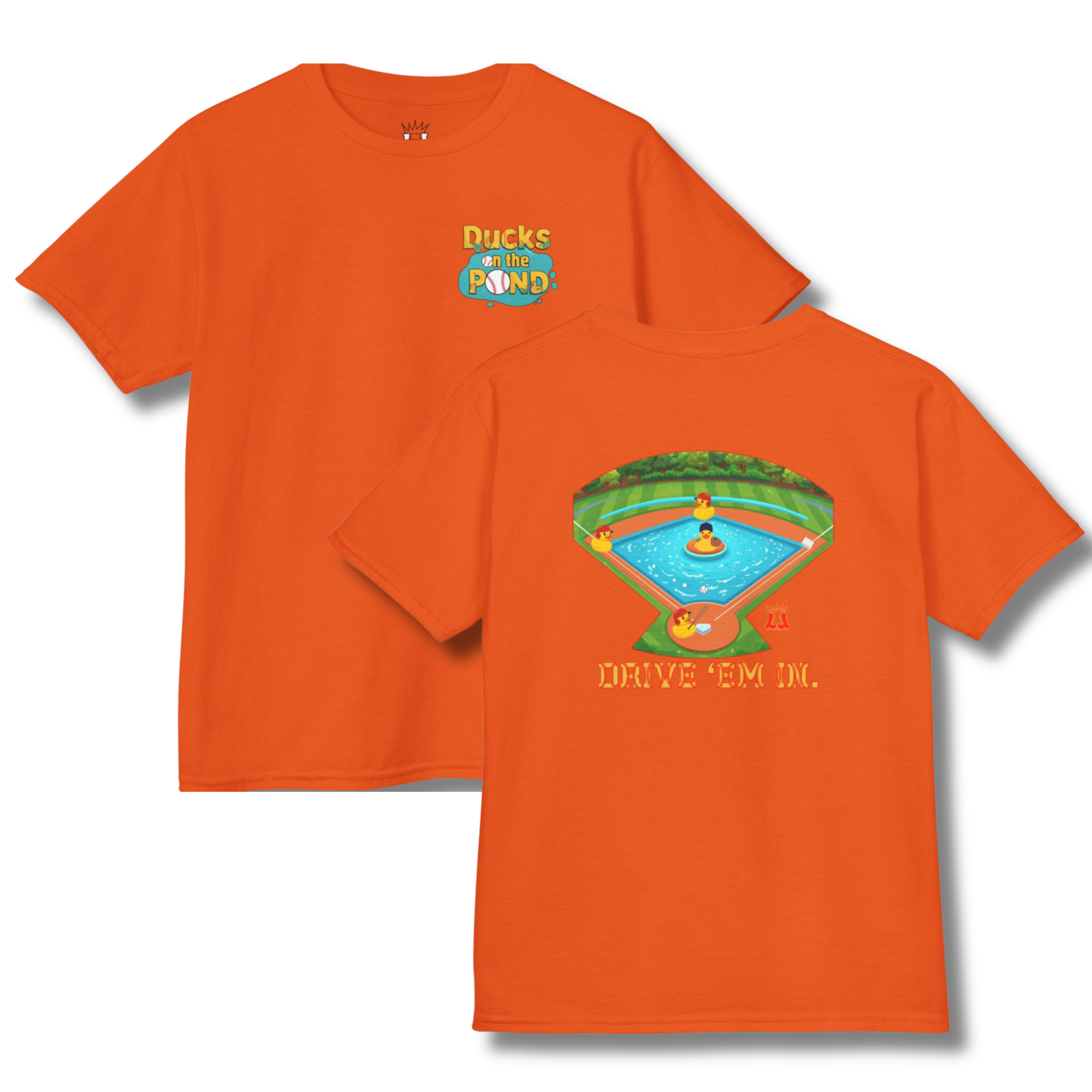 Youth Ducks on the Pond Baseball T-Shirt