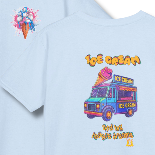 Youth Ice Cream Truck T-Shirt: Casual Sports Apparel