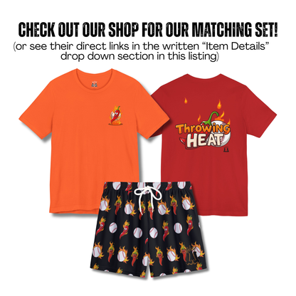 Youth "Throwing Heat" Baseball Tee