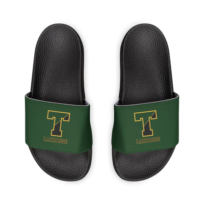 Women's TRYLAX Deco Brand Removable Strap Slides (Green, Non-Personalized)