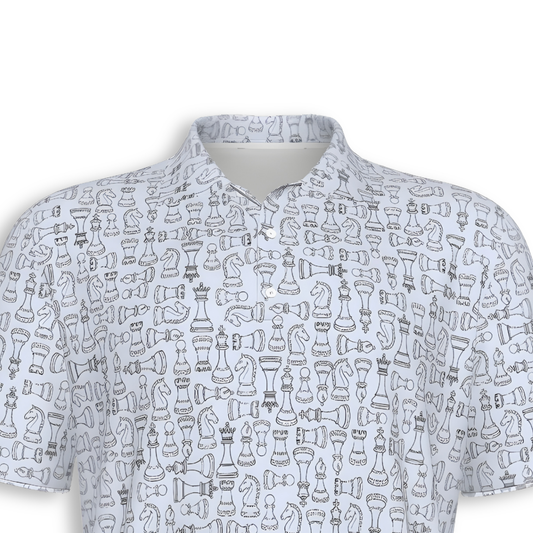 Checkmate Men's Polo Shirt, Chess Lovers