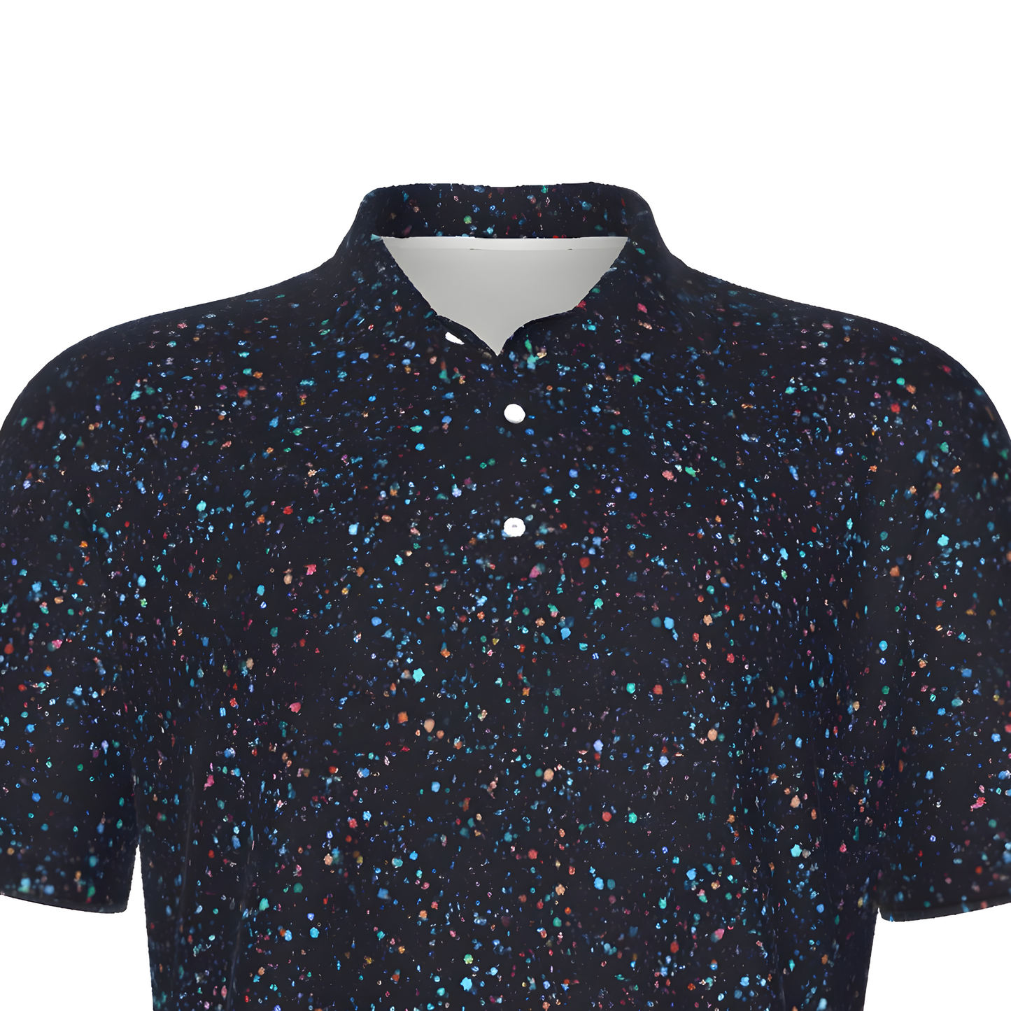 Starry Night, All-Over Print Men's UV Protection POLO Shirt