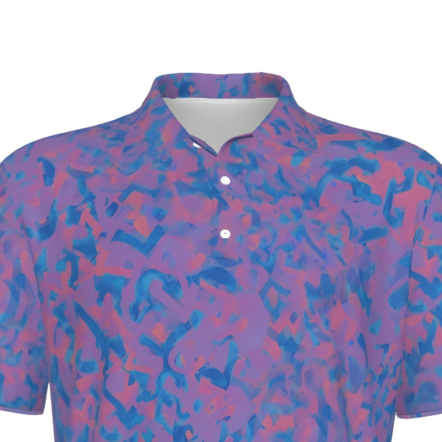 Men's Kaleidoscope Pattern UV Protection Polo Shirt