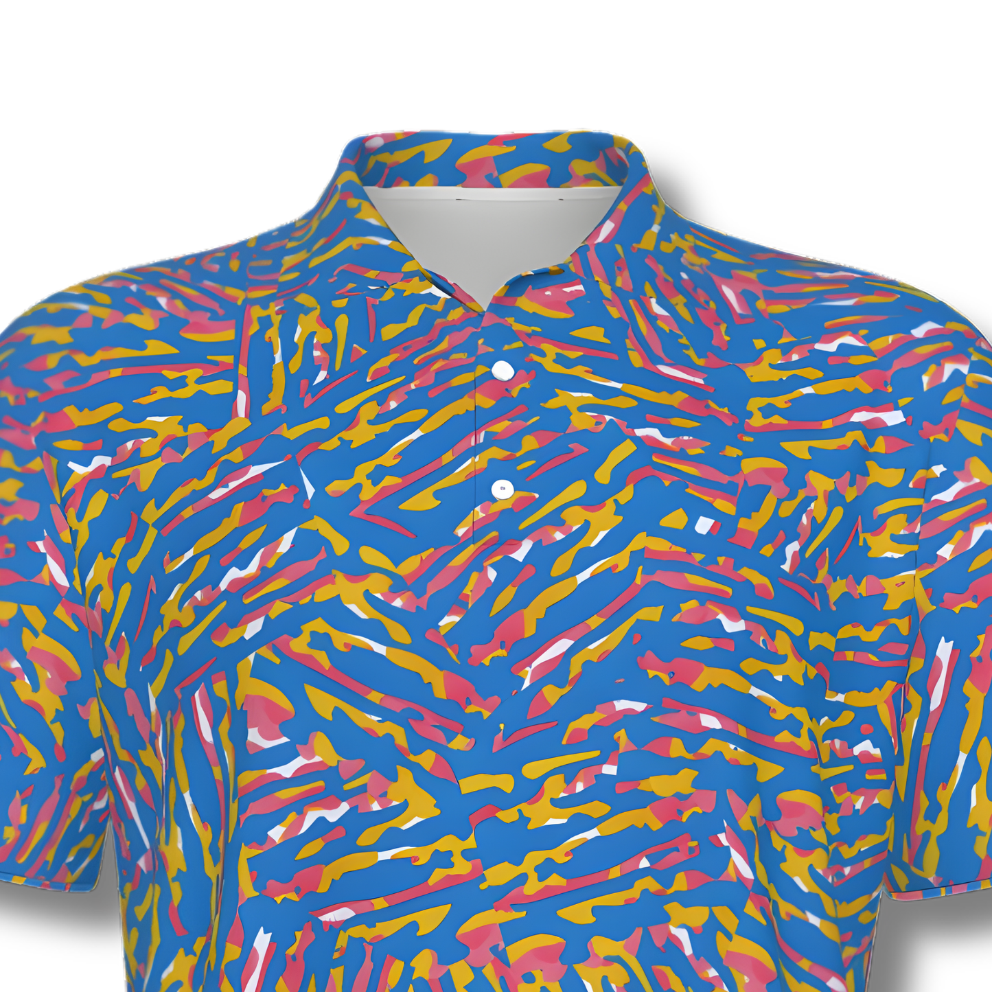 Men's Abstract Colorful UV Protection Polo Shirt