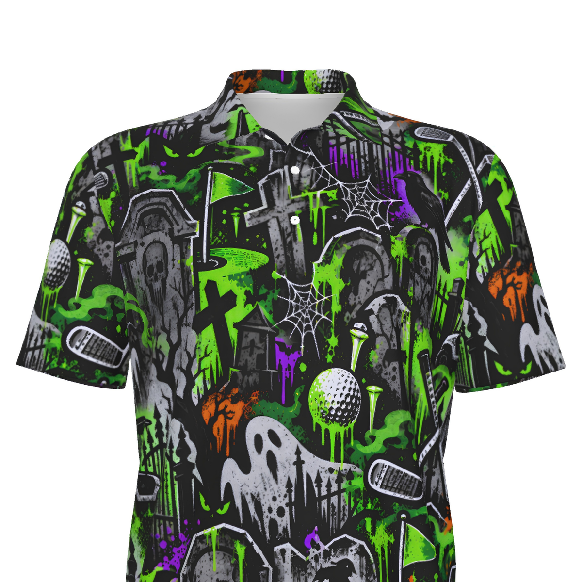 Teen UV Protected Halloween Golf Polo Shirt