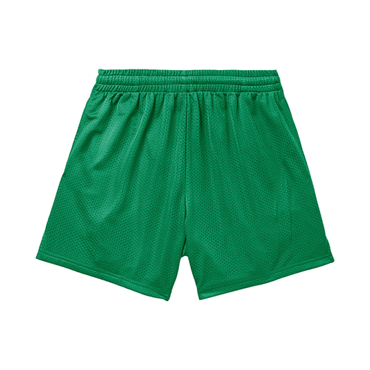 Teen/Adult Warriors Cheer Mesh Shorts - Green Edition (with inner liner)