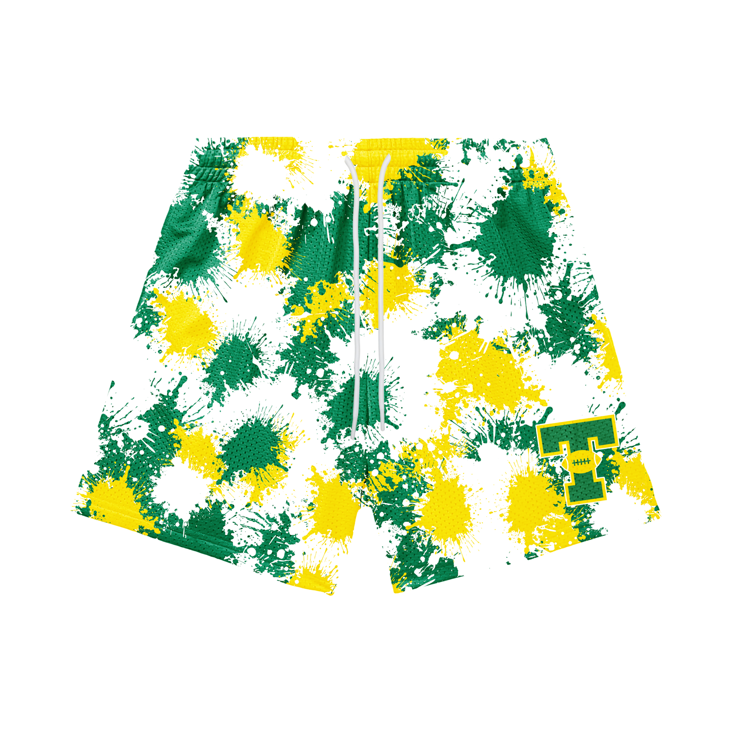 Teen/Adult Tantasqua Youth Football Mesh Shorts - Paint Splatter Edition (with inner liner)