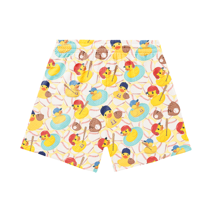 Adult "Ducks on the Pond" Baseball Mesh Shorts (with inner liner)