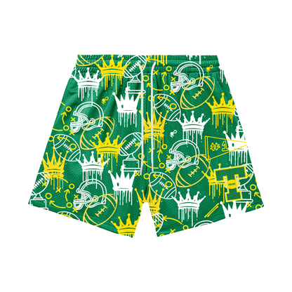 Teen/Adult Tantasqua Youth Football Mesh Shorts - Dripping Crowns Edition (with inner liner)