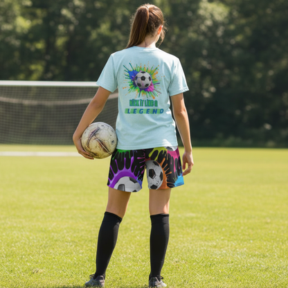 All-Over Print Adult Soccer Mesh Shorts: Paint Splash