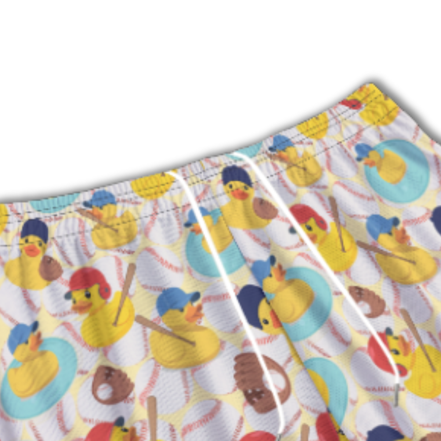 All-Over Print Adult Baseball Shorts, Ducks on the Pond
