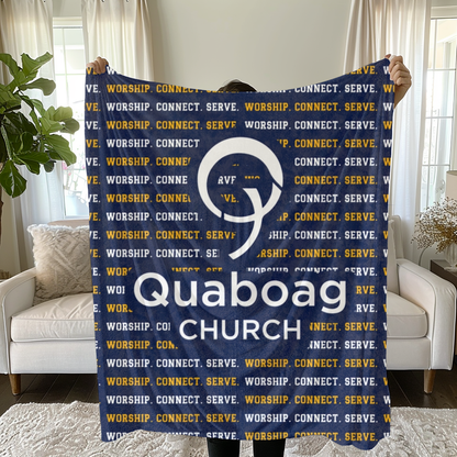 Quaboag Church Minky Plush Blanket - Version 1