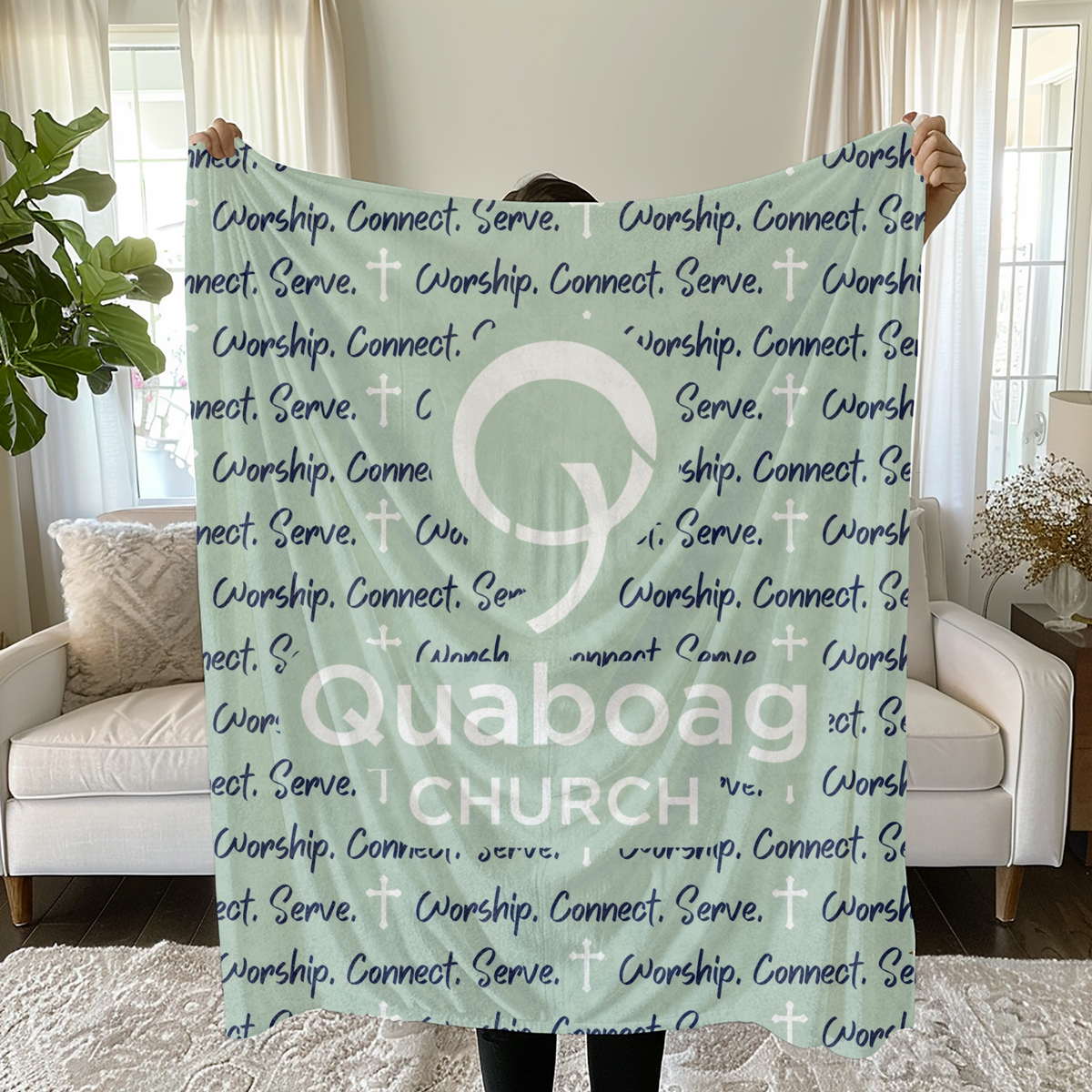 Quaboag Church Minky Plush Blanket - Version 2