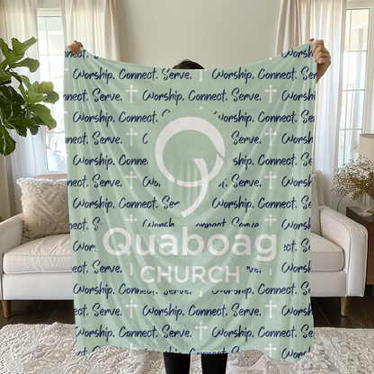 Quaboag Church Minky Plush Blanket - Version 2