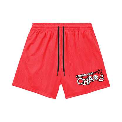Teen/Adult CMC Mesh Shorts, Red (with inner liner)