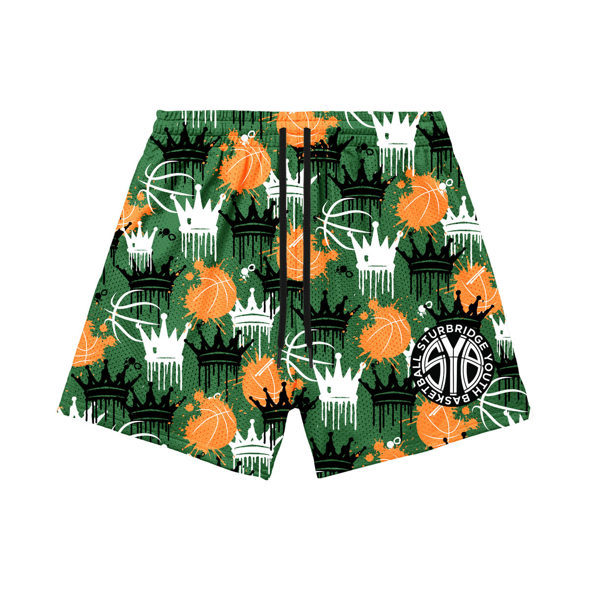 Adult Sturbridge Youth Basketball Mesh Shorts - Design 2 (with inner liner)