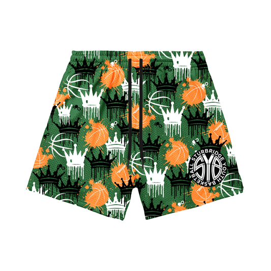 Adult Sturbridge Youth Basketball Mesh Shorts - Design 2 (with inner liner)