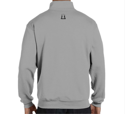 Adult Unisex Storm Half-Zip Placket Pullover - Gray Edition