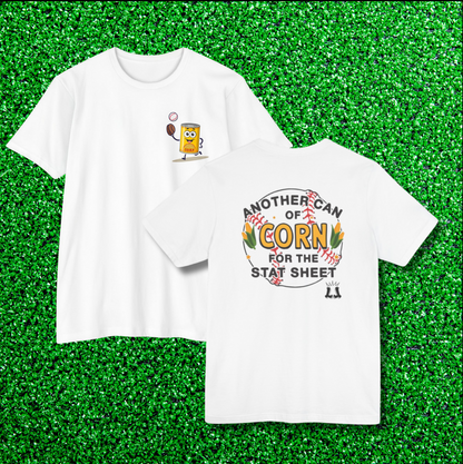 "Can of Corn" Baseball Humor Adult T-Shirt