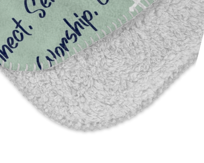 Quaboag Church Sherpa Blanket - Version 2